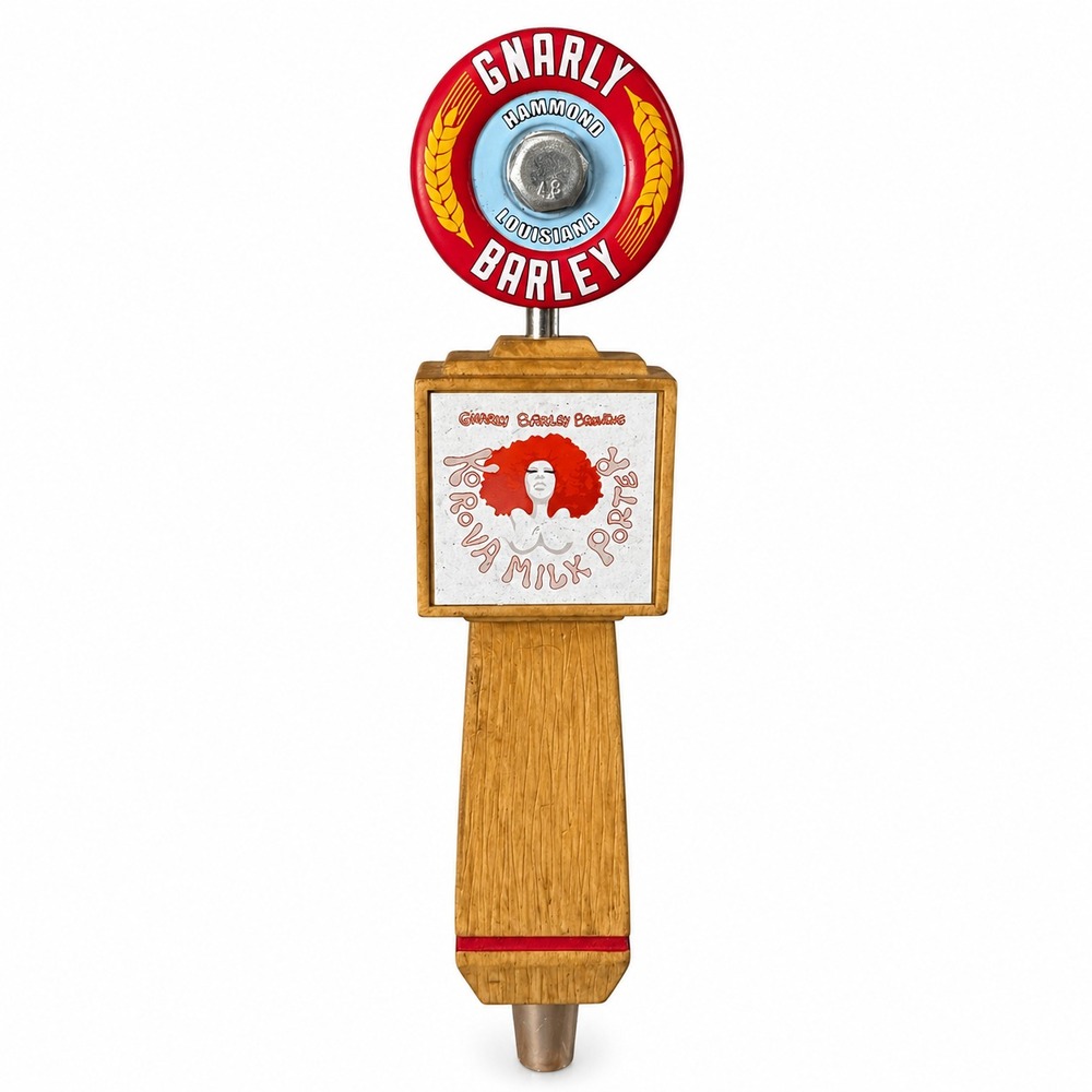 Gnarly Barley Korova Milk Porter Beer Tap Handle Draft Knob